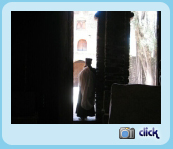 A moment's reflection. Ethiopian priest. Debre Birhan Selasse church.