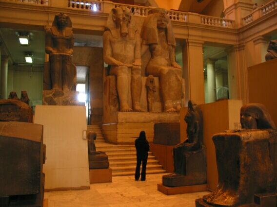 Just like the pyramids, these statues are 'Very big. Very old,' as one helpful 'guide' informed us.