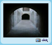 The underground tunnels at El Jem's ampitheatre.