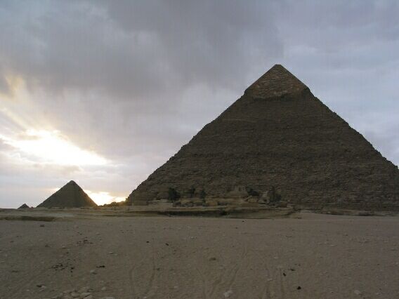 Sunset at Giza.