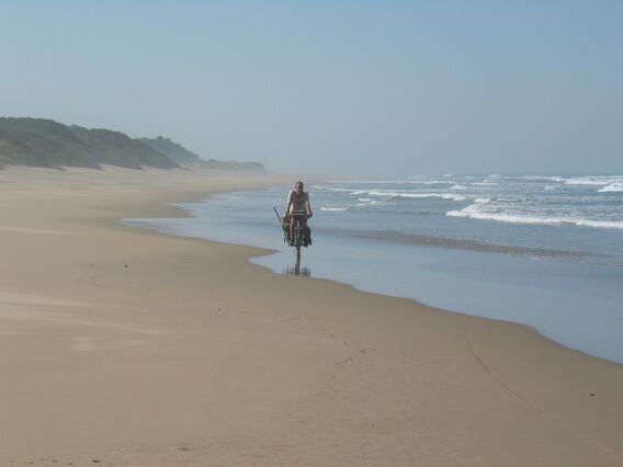 High tide! Transkei. South Africa.